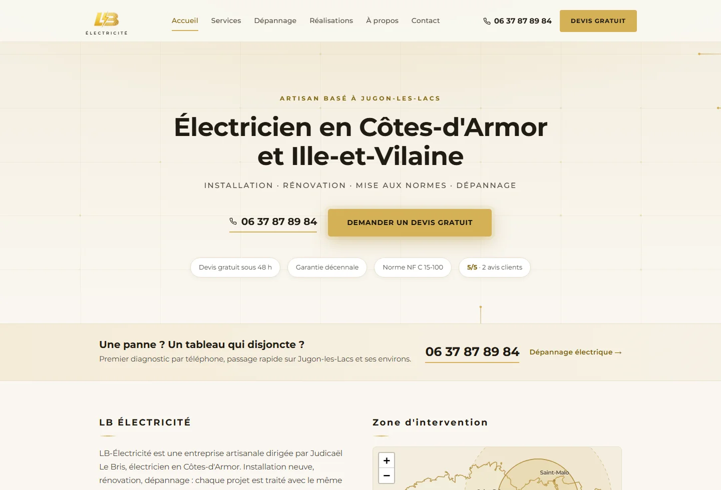 Site de LB-Électricité