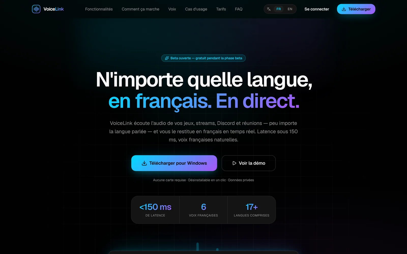 Site de VoiceLink